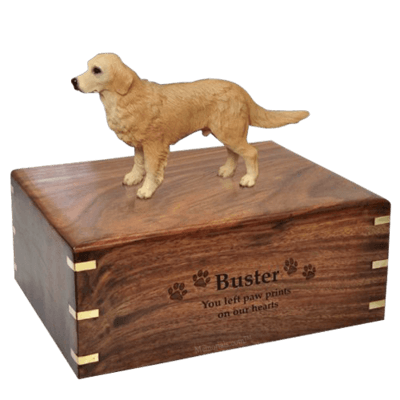 Standing Golden Retriever X-Large Doggy Urns